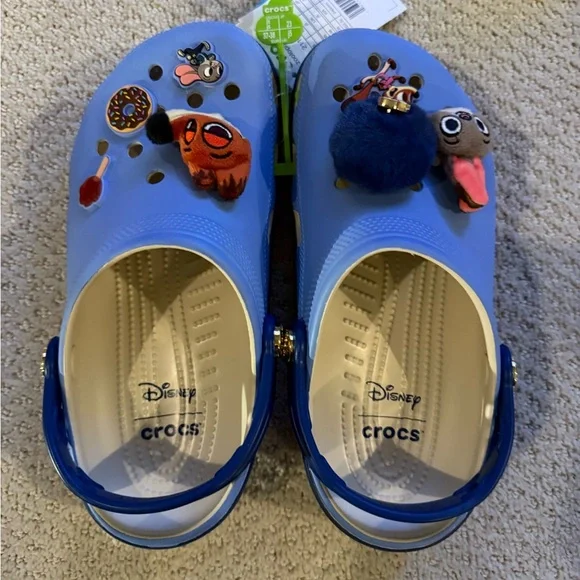 NWT Disney Pixar Zootopia 2 Big‎ Kid Crocs - Picture 6 of 10